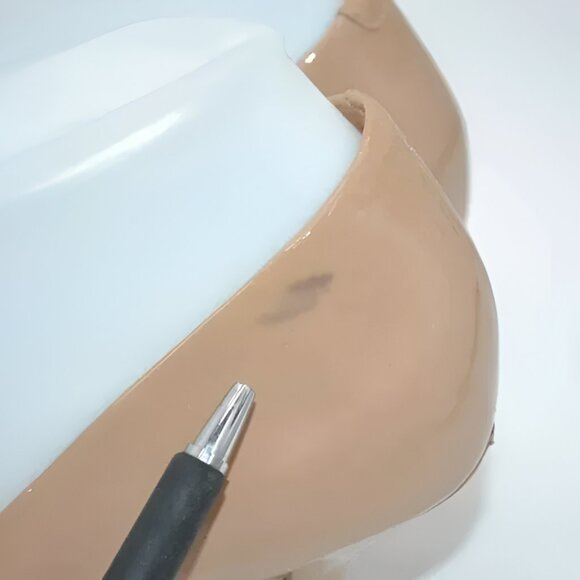 Coach Black Tan Beige Minimalist Cap Toe Spectator Patent Leather Heels Pumps 7 - Picture 11 of 14